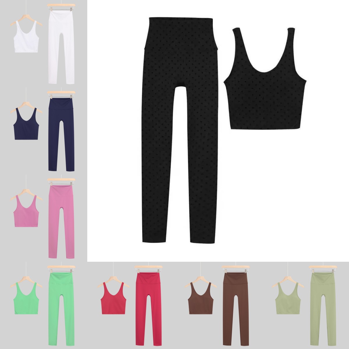 Herbal Yoga - Designer Women Yoga Set U-shaped Bra