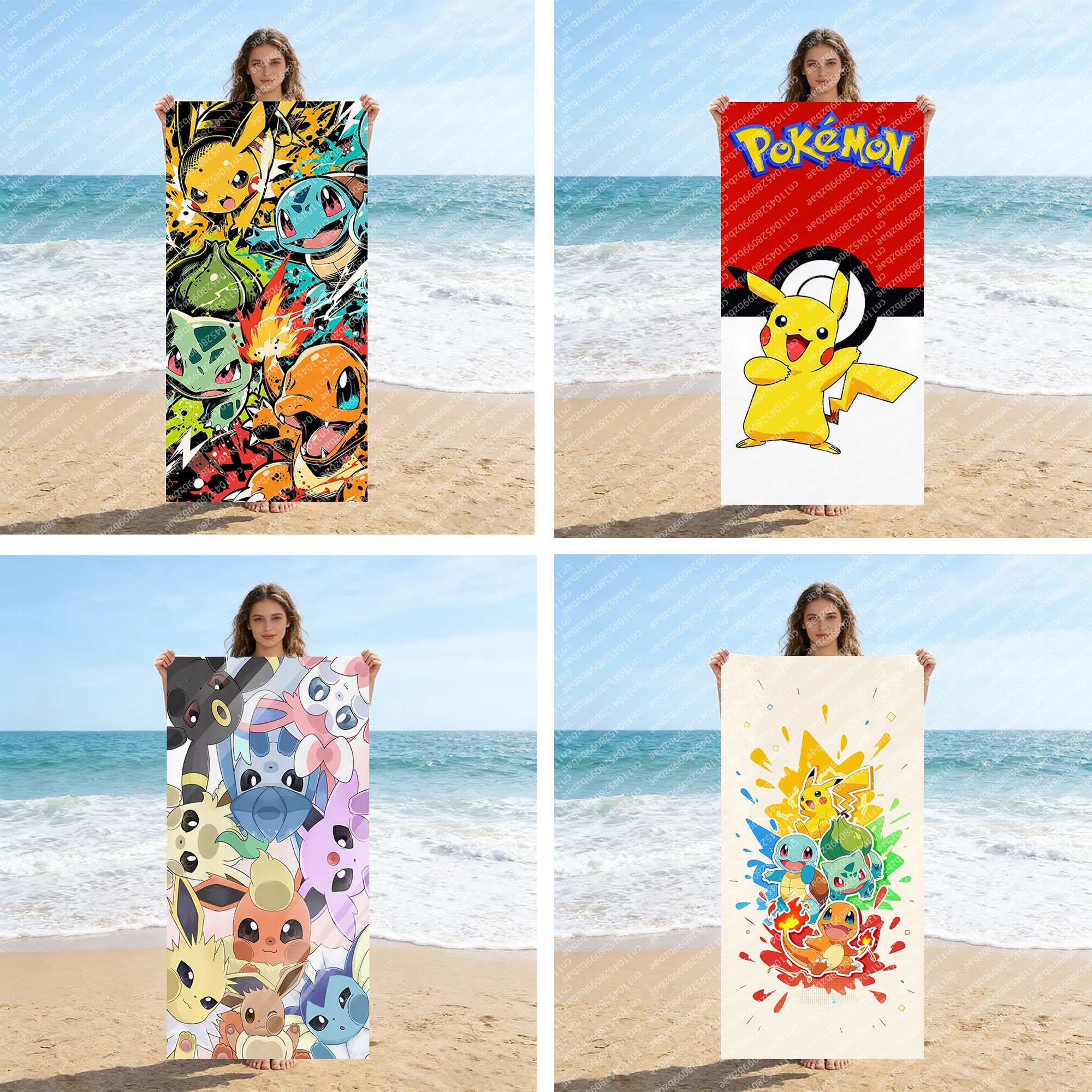 Cute Pokemon Beach Towel Quick - Herbal Yoga 리뷰 및 가격
