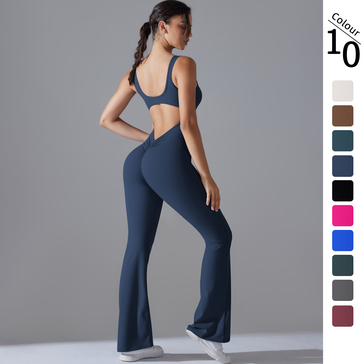 Sexy Back V Jumpsuit Gym Set W - Herbal Yoga 리뷰 및 가격