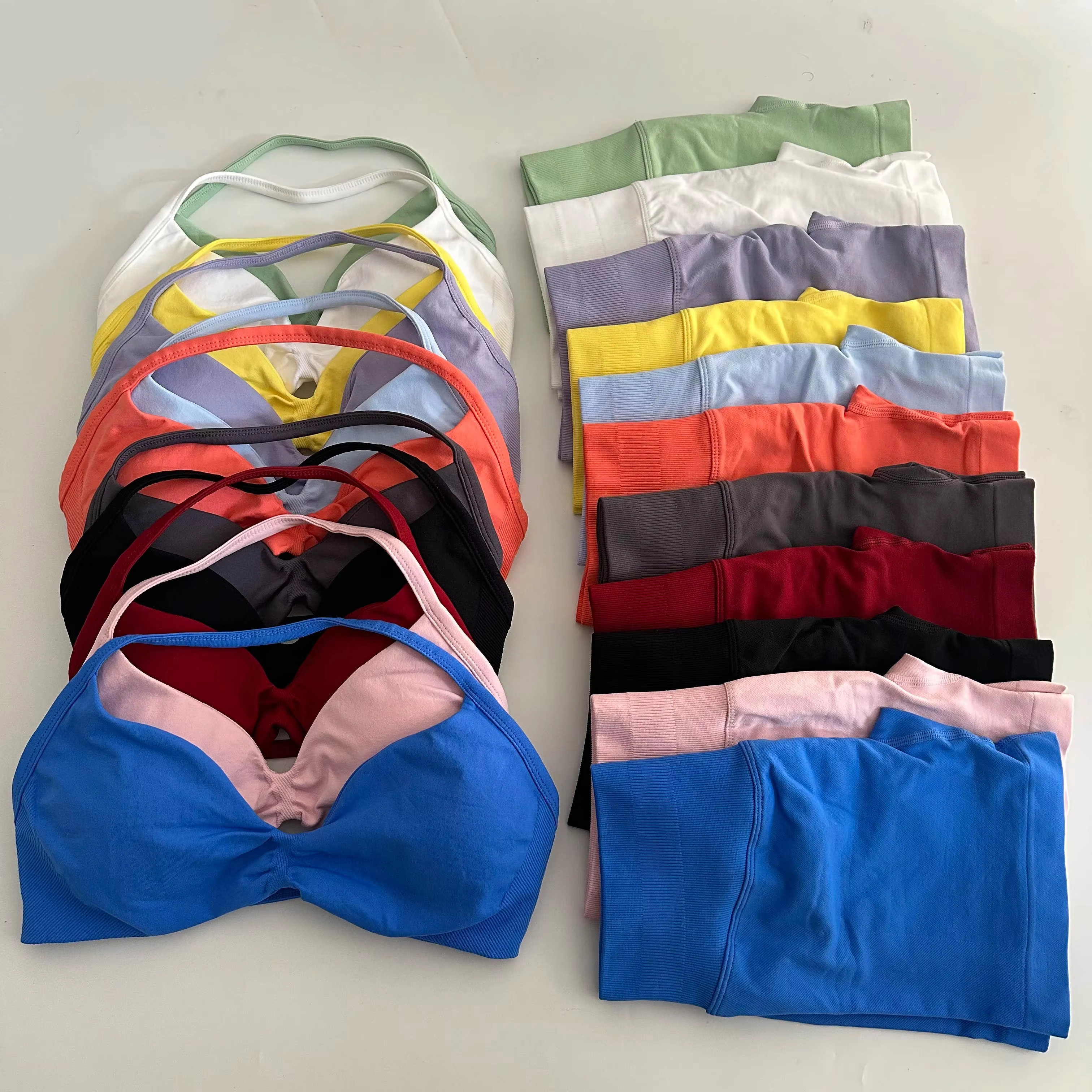 Ruched Seamless Yoga Set for W - Herbal Yoga 리뷰 및 가격