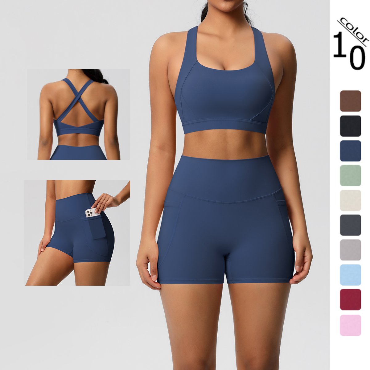 2PCS Sportswear With Pocketed  - Herbal Yoga 리뷰 및 가격
